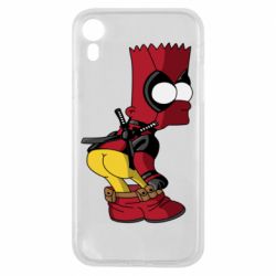 Чехол для iPhone XR Simpson Kiss my Ass Deadpool - PrintSalon