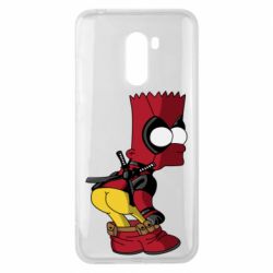 Чехол для Xiaomi Pocophone F1 Simpson Kiss my Ass Deadpool - PrintSalon