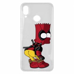 Чехол для Huawei P Smart Plus 2018 Simpson Kiss my Ass Deadpool - PrintSalon