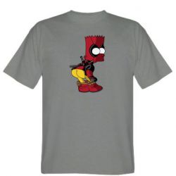 Мужская футболка Stedman Simpson Kiss my Ass Deadpool - PrintSalon