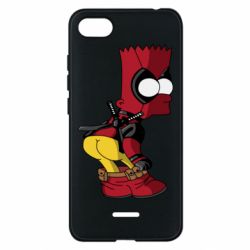 Чехол для Xiaomi Redmi 6A Simpson Kiss my Ass Deadpool - PrintSalon