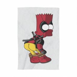 Полотенце с принтом Simpson Kiss my Ass Deadpool - PrintSalon