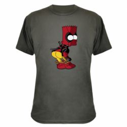 Камуфляжная футболка Simpson Kiss my Ass Deadpool - PrintSalon