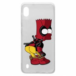 Чехол для Samsung A10 Simpson Kiss my Ass Deadpool - PrintSalon