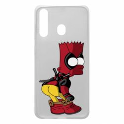 Чехол для Samsung A60 Simpson Kiss my Ass Deadpool - PrintSalon
