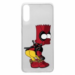 Чехол для Samsung A70 Simpson Kiss my Ass Deadpool - PrintSalon