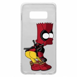 Чехол для Samsung S10e Simpson Kiss my Ass Deadpool - PrintSalon