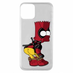 Чехол для iPhone 11 Simpson Kiss my Ass Deadpool - PrintSalon