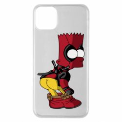 Чехол для iPhone 11 Pro Max Simpson Kiss my Ass Deadpool