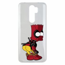 Чехол для Xiaomi Redmi Note 8 Pro Simpson Kiss my Ass Deadpool - PrintSalon