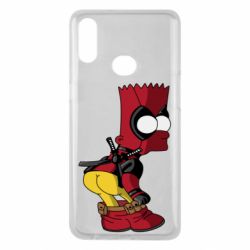 Чехол для Samsung A10s Simpson Kiss my Ass Deadpool