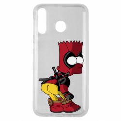Чехол для Samsung M30 Simpson Kiss my Ass Deadpool - PrintSalon