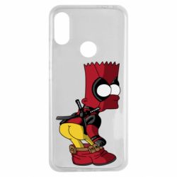 Чехол для Xiaomi Redmi Note 7 Simpson Kiss my Ass Deadpool - PrintSalon