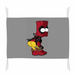 Флаг Simpson Kiss my Ass Deadpool - PrintSalon
