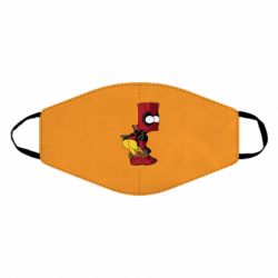 Маска многоразовая Simpson Kiss my Ass Deadpool - PrintSalon