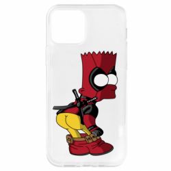 Чехол для iPhone 12 Simpson Kiss my Ass Deadpool - PrintSalon