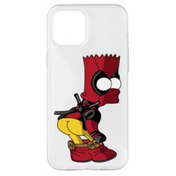 Чехол для iPhone 12 Pro Max Simpson Kiss my Ass Deadpool - PrintSalon