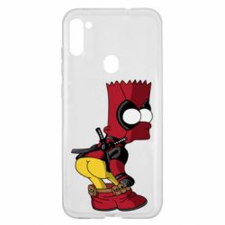 Чехол для Samsung A11/M11 Simpson Kiss my Ass Deadpool - PrintSalon