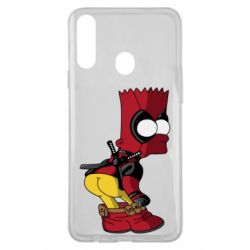 Чехол для Samsung A20s Simpson Kiss my Ass Deadpool - PrintSalon