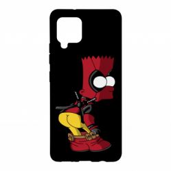 Чехол для Samsung A42 5G Simpson Kiss my Ass Deadpool - PrintSalon