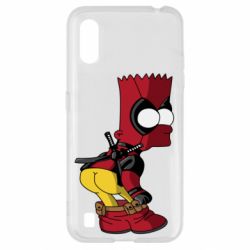 Чехол для Samsung A01/M01 Simpson Kiss my Ass Deadpool - PrintSalon