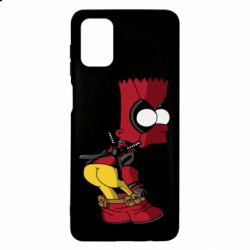 Чехол для Samsung M51 Simpson Kiss my Ass Deadpool - PrintSalon