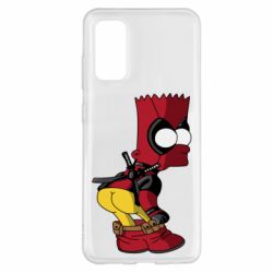Чехол для Samsung S20 Simpson Kiss my Ass Deadpool - PrintSalon