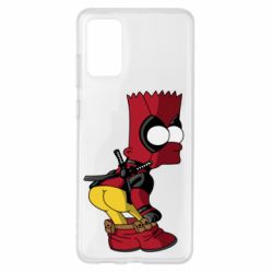 Чехол для Samsung S20+ Simpson Kiss my Ass Deadpool - PrintSalon