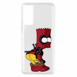Чехол для Huawei P Smart 2021 Simpson Kiss my Ass Deadpool