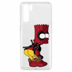 Чехол для Oppo A91/Reno3 Simpson Kiss my Ass Deadpool - PrintSalon