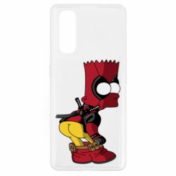 Чехол для Oppo Find X2 Simpson Kiss my Ass Deadpool - PrintSalon