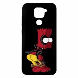 Чехол для Xiaomi Redmi Note 9/Redmi 10X Simpson Kiss my Ass Deadpool - PrintSalon