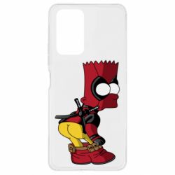 Чехол для Xiaomi Redmi Note 10 Pro Simpson Kiss my Ass Deadpool - PrintSalon