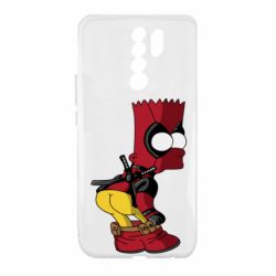 Чехол для Xiaomi Redmi 9 Simpson Kiss my Ass Deadpool - PrintSalon