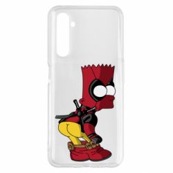 Чехол для Realme 6 Pro Simpson Kiss my Ass Deadpool - PrintSalon