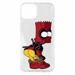 Чехол для iPhone 14 Simpson Kiss my Ass Deadpool - PrintSalon