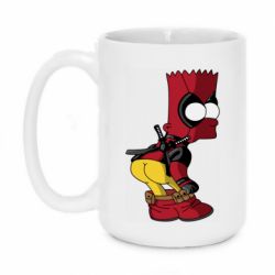 Чашка 420ml Simpson Kiss my Ass Deadpool - PrintSalon