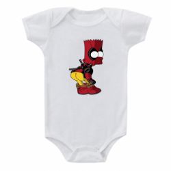 Детский бодик Simpson Kiss my Ass Deadpool - PrintSalon