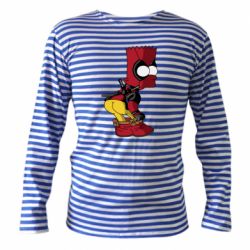 Тельняшка с длинным рукавом Simpson Kiss my Ass Deadpool - PrintSalon