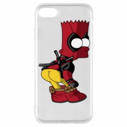 Чехол для iPhone 7 Simpson Kiss my Ass Deadpool - PrintSalon