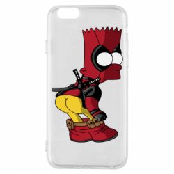 Чехол для iPhone 6/6S Simpson Kiss my Ass Deadpool - PrintSalon