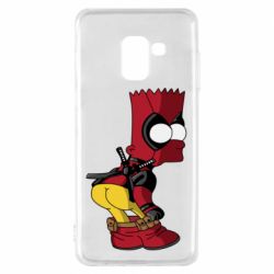 Чехол для Samsung A8 2018 Simpson Kiss my Ass Deadpool - PrintSalon