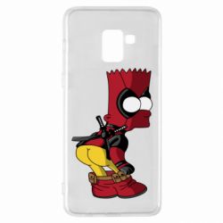 Чехол для Samsung A8+ 2018 Simpson Kiss my Ass Deadpool - PrintSalon