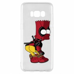 Чехол для Samsung S8 Simpson Kiss my Ass Deadpool - PrintSalon