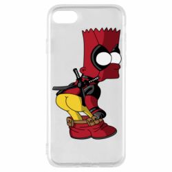 Чехол для iPhone 8 Simpson Kiss my Ass Deadpool - PrintSalon