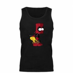 Мужская майка Simpson Kiss my Ass Deadpool - PrintSalon