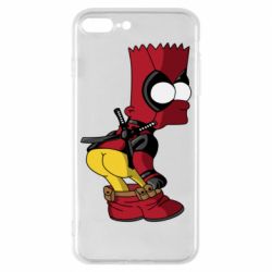 Чехол для iPhone 8 Plus Simpson Kiss my Ass Deadpool - PrintSalon