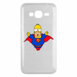 Чехол для Samsung J3 2016 Simpson superman - PrintSalon