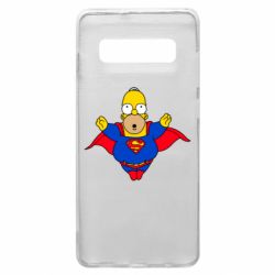 Чехол для Samsung S10+ Simpson superman - PrintSalon