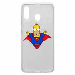 Чехол для Samsung A30 Simpson superman - PrintSalon